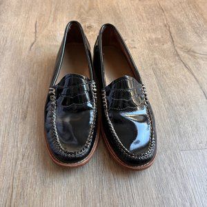 Black G.H. Bass & Co. Whitney Weejuns Patent Loafer